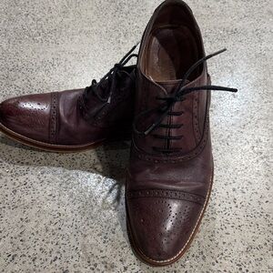Johnston & Murphy Rich Brown Brogue Oxfords